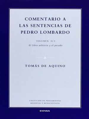 cover image of Comentario a las sentencias de Pedro Lombardo II/2